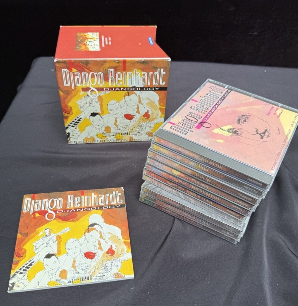 Django Reinhardt - DJANGOLOGY RARE 10 CD Box Set 1992 FRANCE Mint!